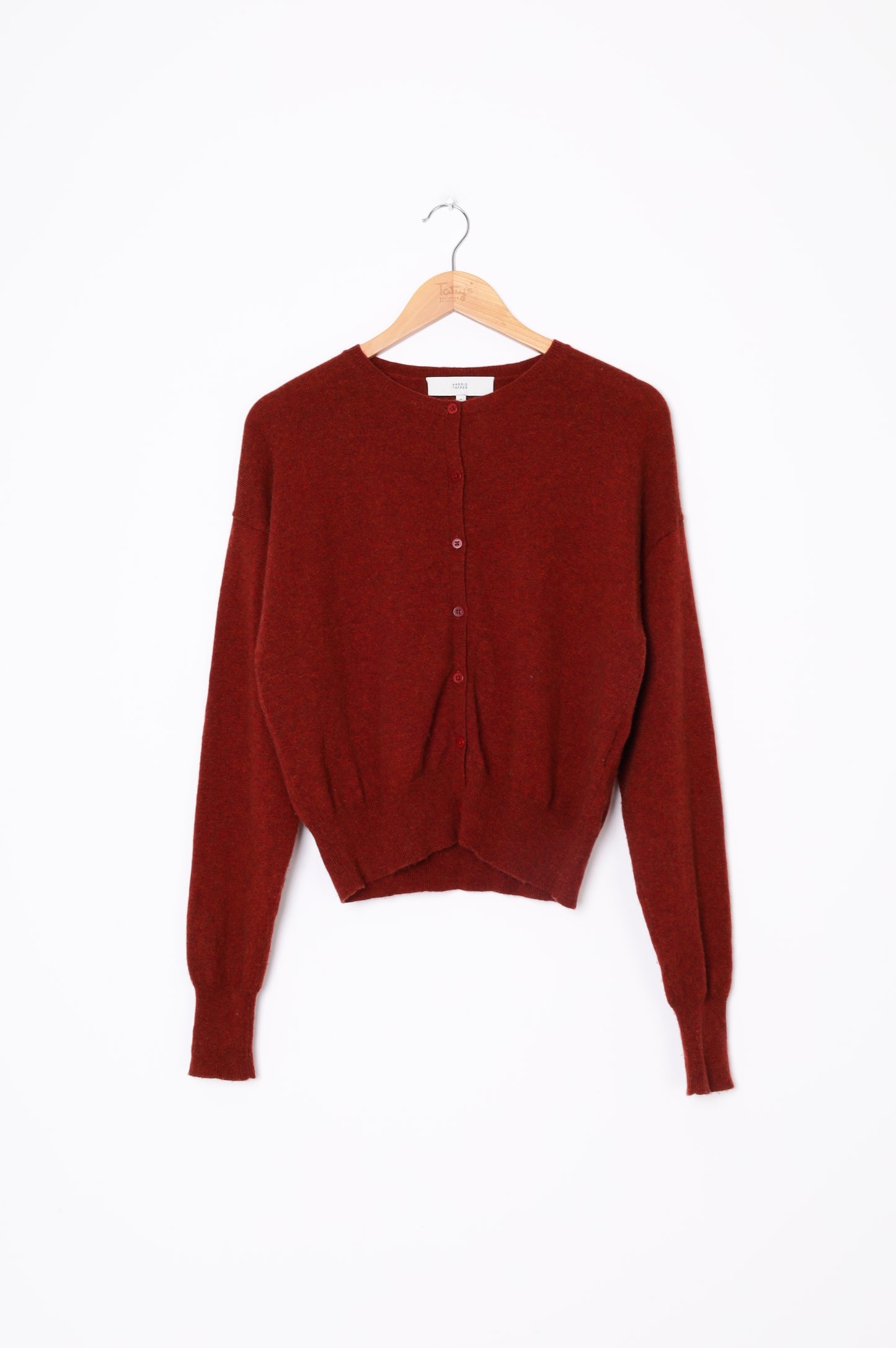 Harris Tapper Womens Red Cardigan Size M