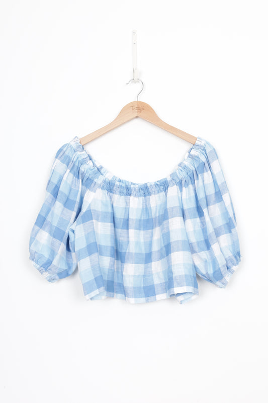 Seed Womens Blue Top Size N/S