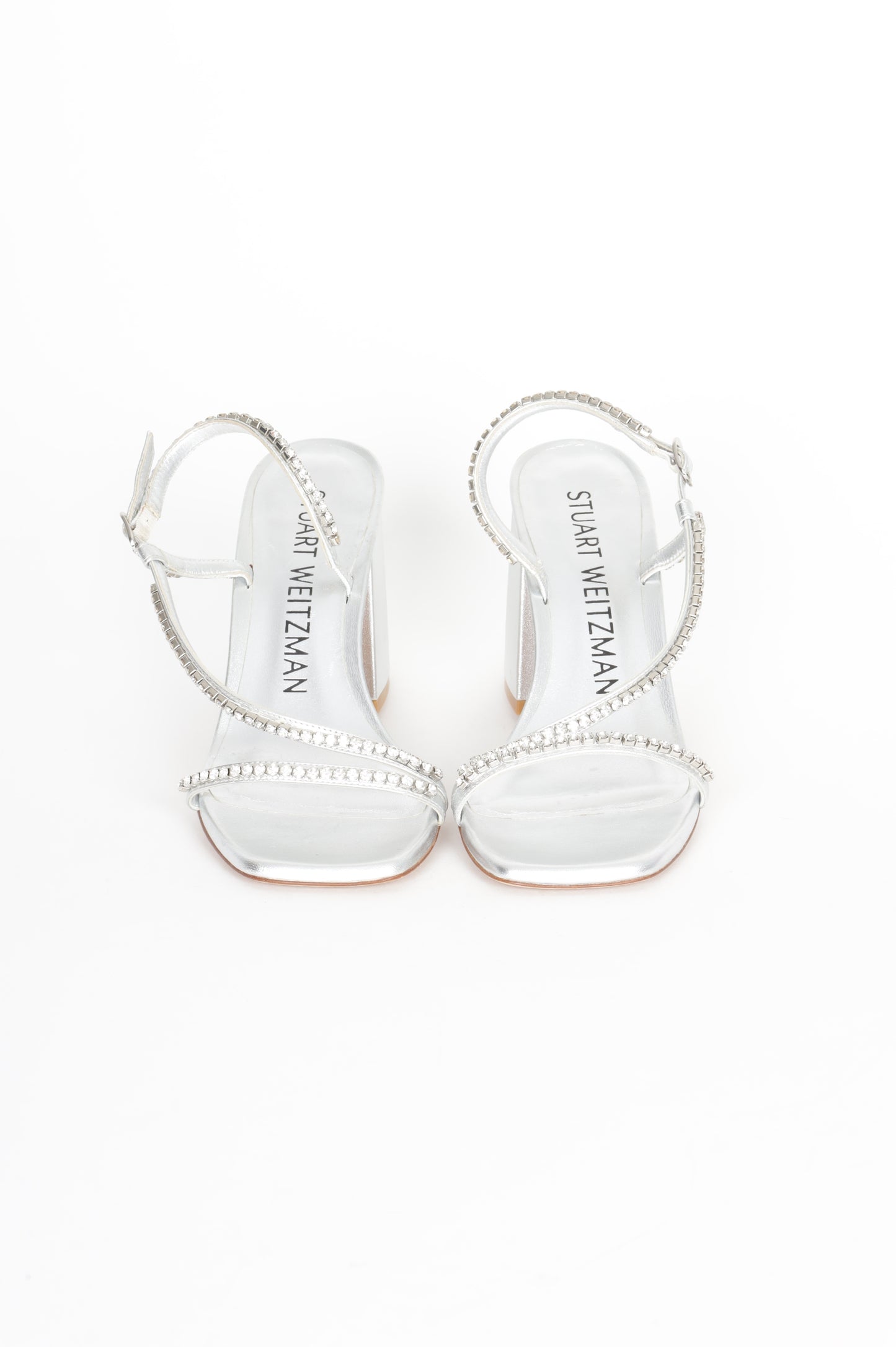 Stuart Weitzman Womens Metallic Heels Size EU 37.5