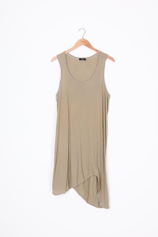 Bassike Womens Green Dress Size S