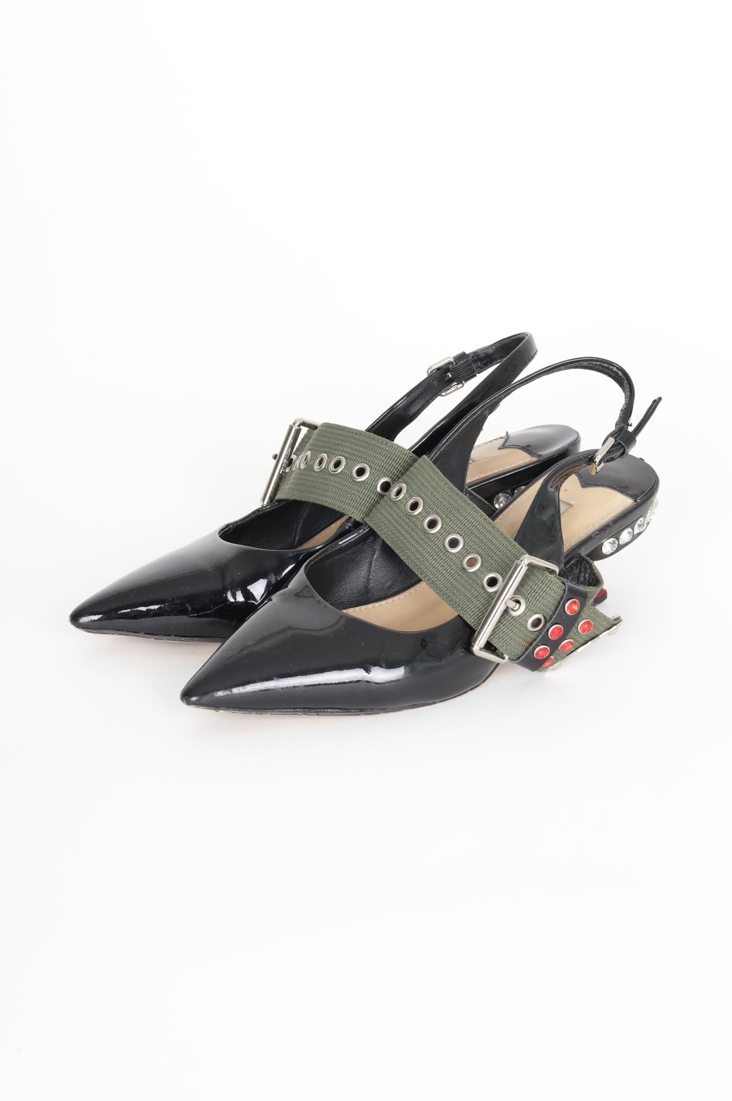 Miu Miu Womens Black Heels Size 37
