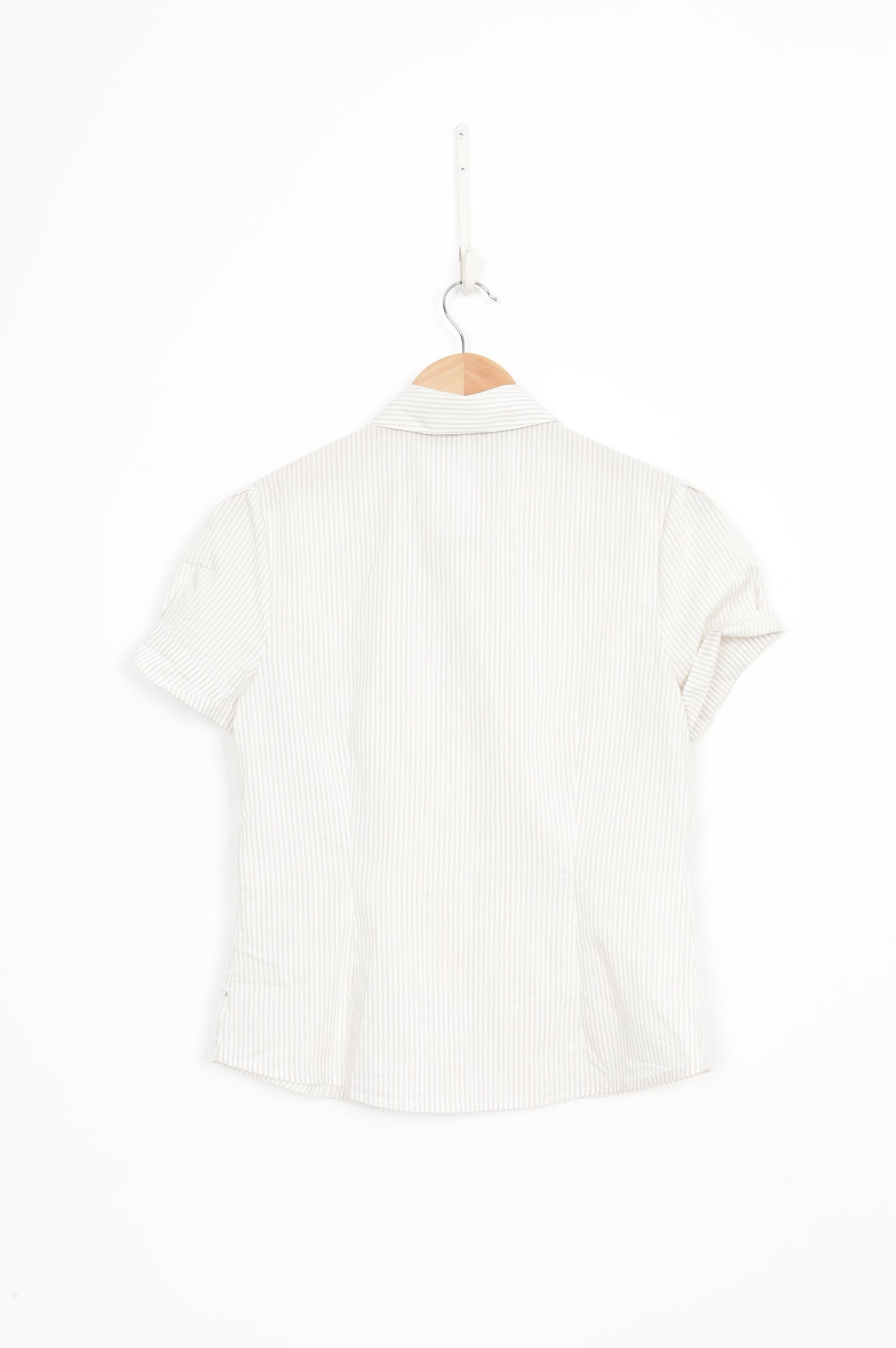 Cue Shirt Womens White Shirt Size 12