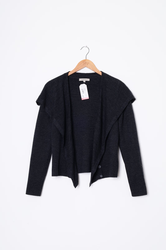 Veronika Maine Womens Grey Cardigan Size S