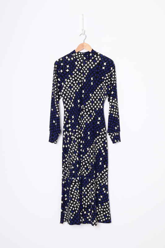 ME + EM Womens Blue Dress Size 8