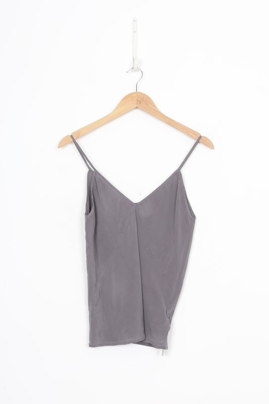 Miss Crabb Womens Grey Top Size 8