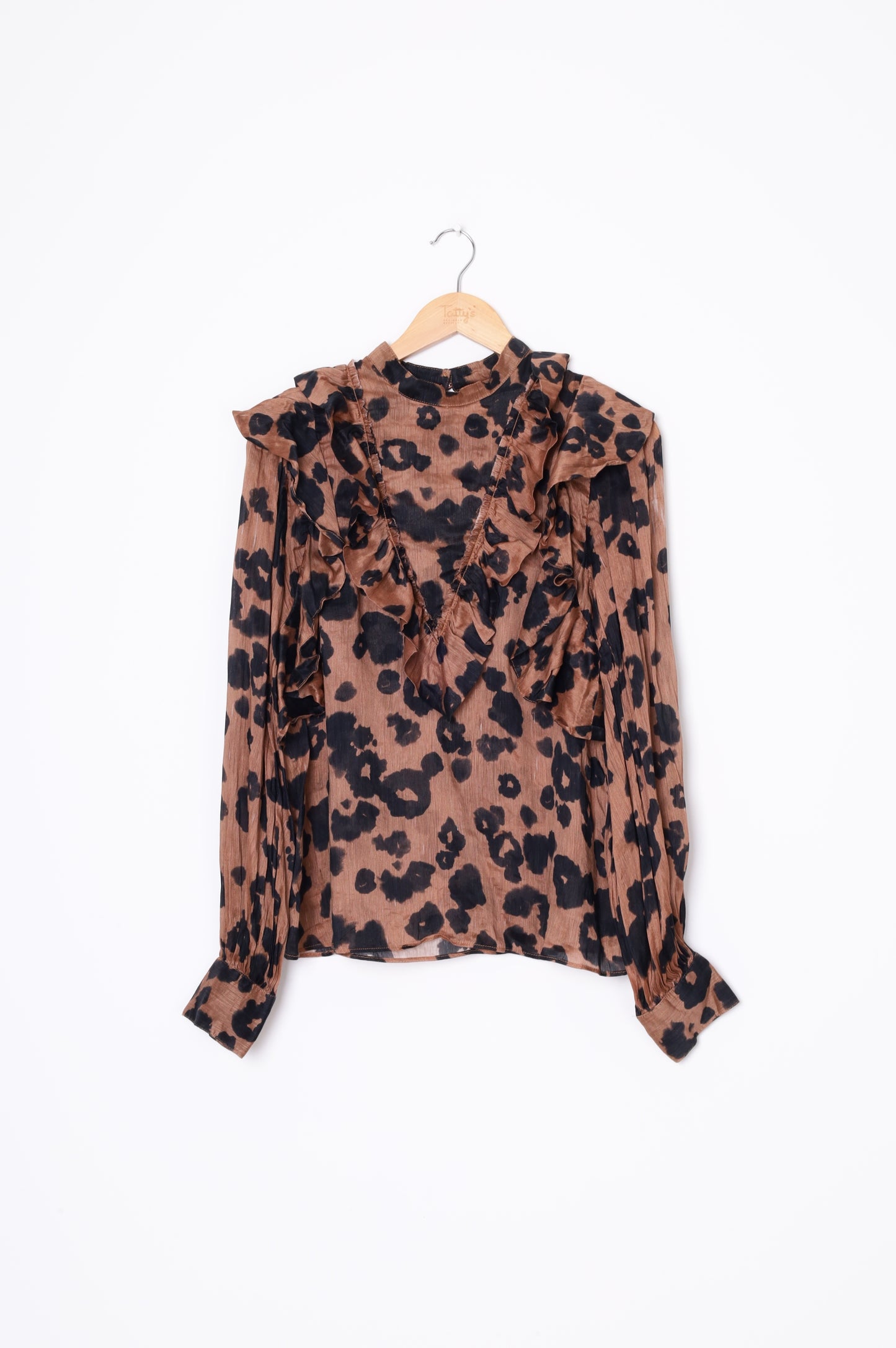 Aje Womens Brown Blouse Size 10