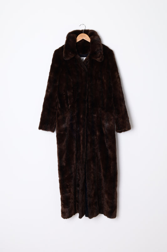 Wallis - Vintage Womens Brown Coat Size L