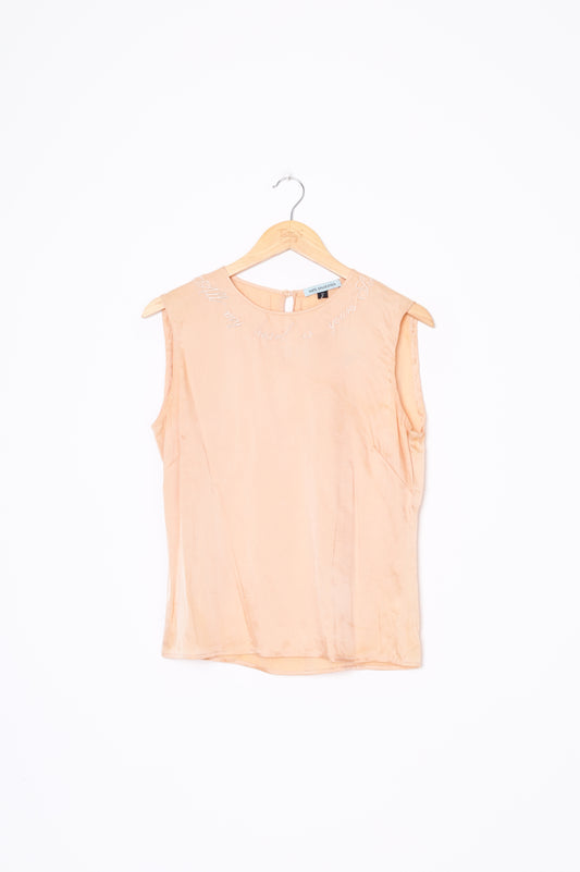 Kate Sylvester Womens Beige Top Size 8
