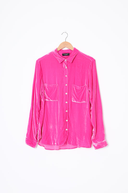 David Pond Womens Pink Shirt Size 10