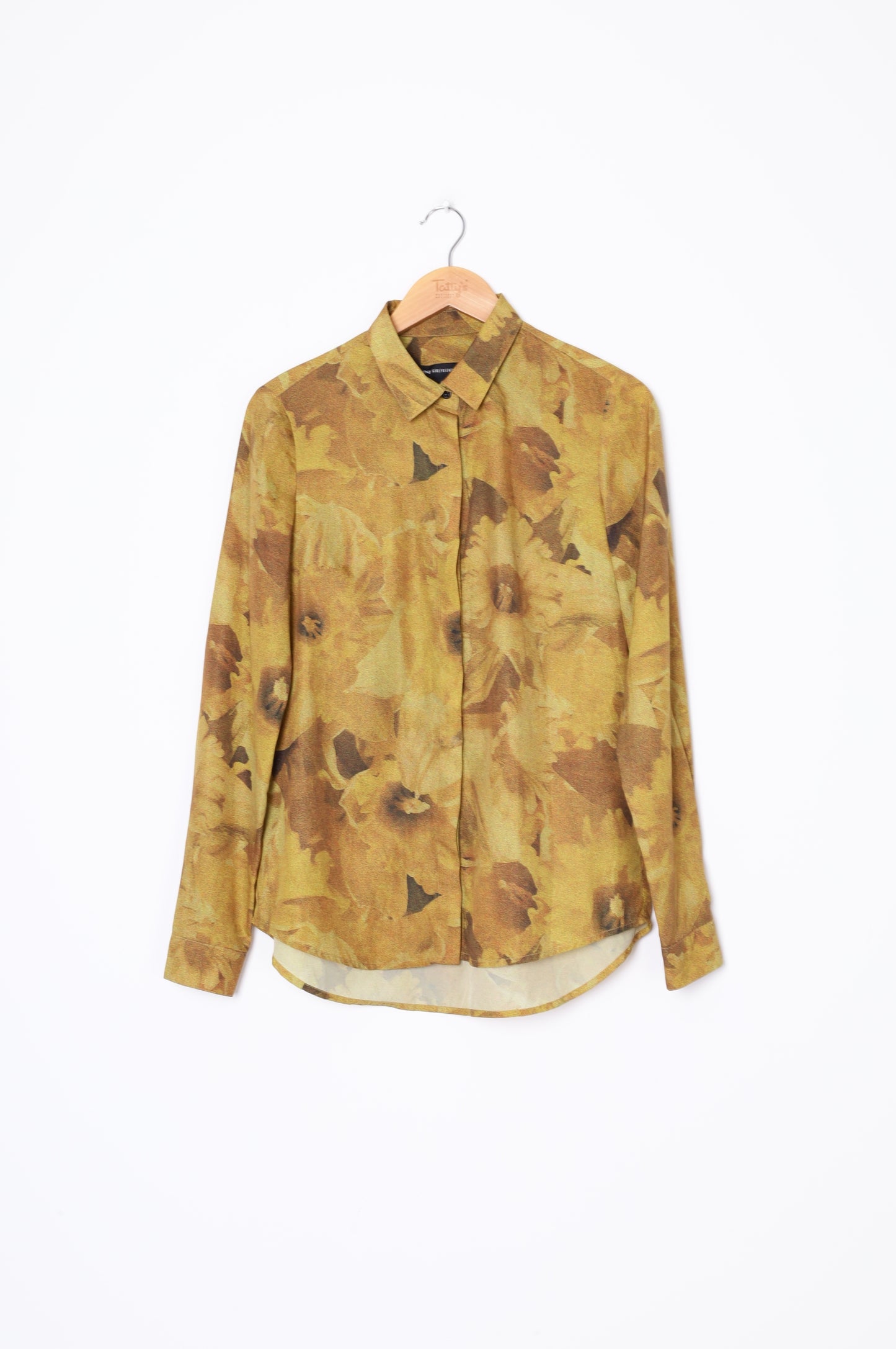 Stolen Girlfriends Club Womens Yellow Shirt Size 8