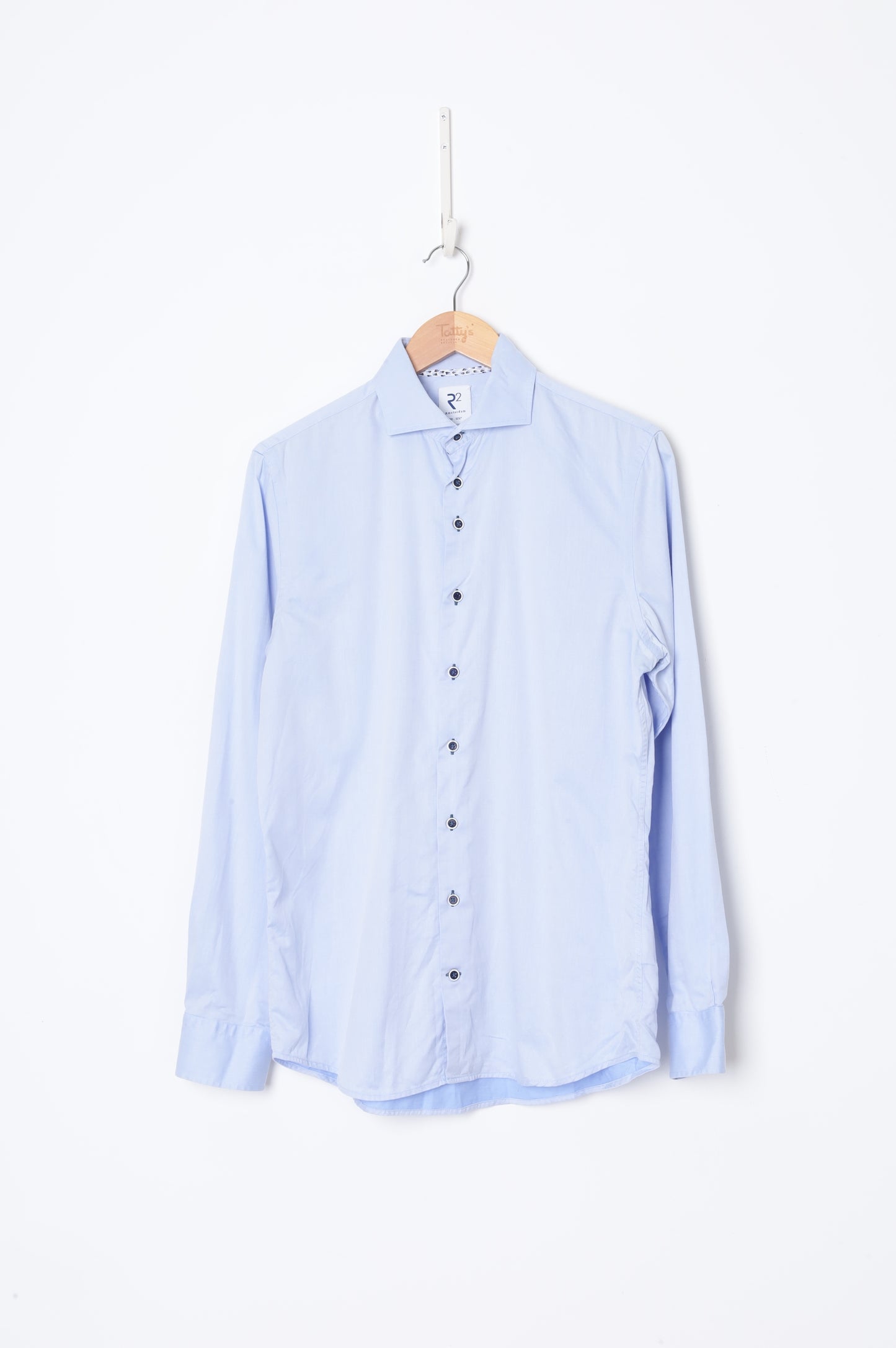 R2 Amsterdam Mens Blue Shirt Size 39