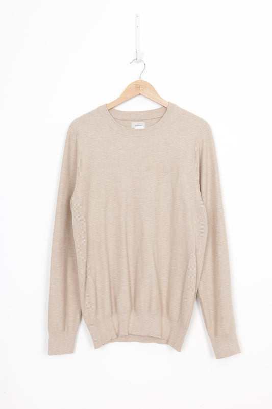 Dstrezzed Mens Beige Jumper Size L