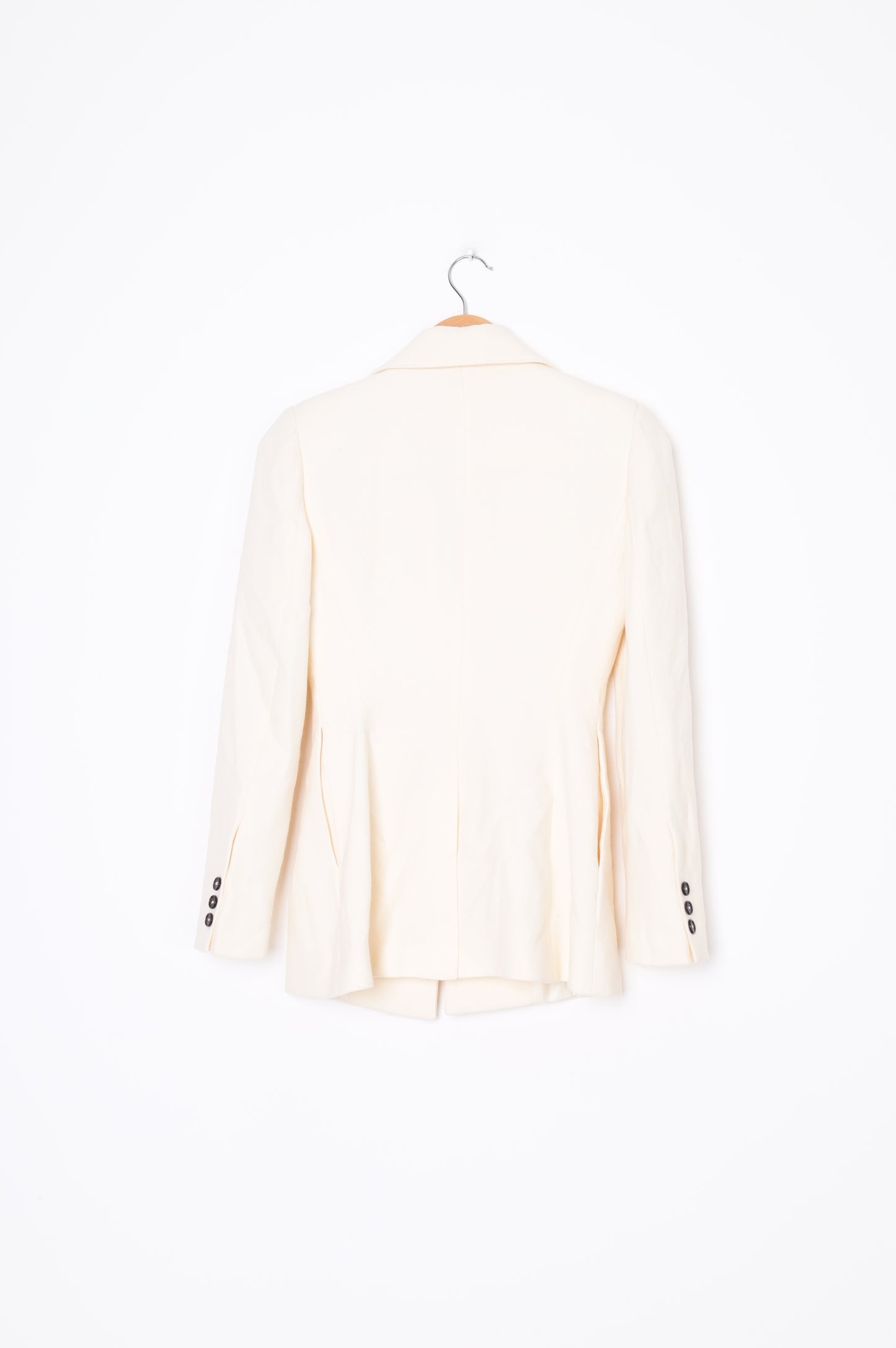 Wynn Hamlyn Womens Cream Blazer Size 4