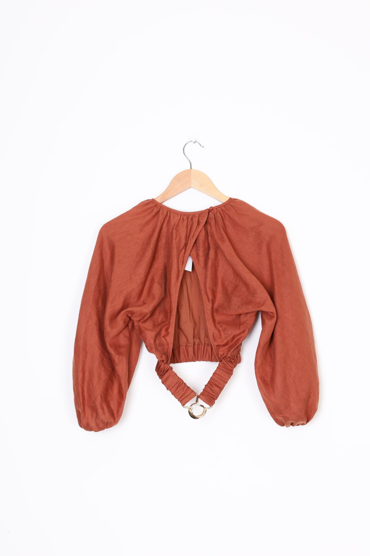 Shona Joy Womens Brown Top Size 8