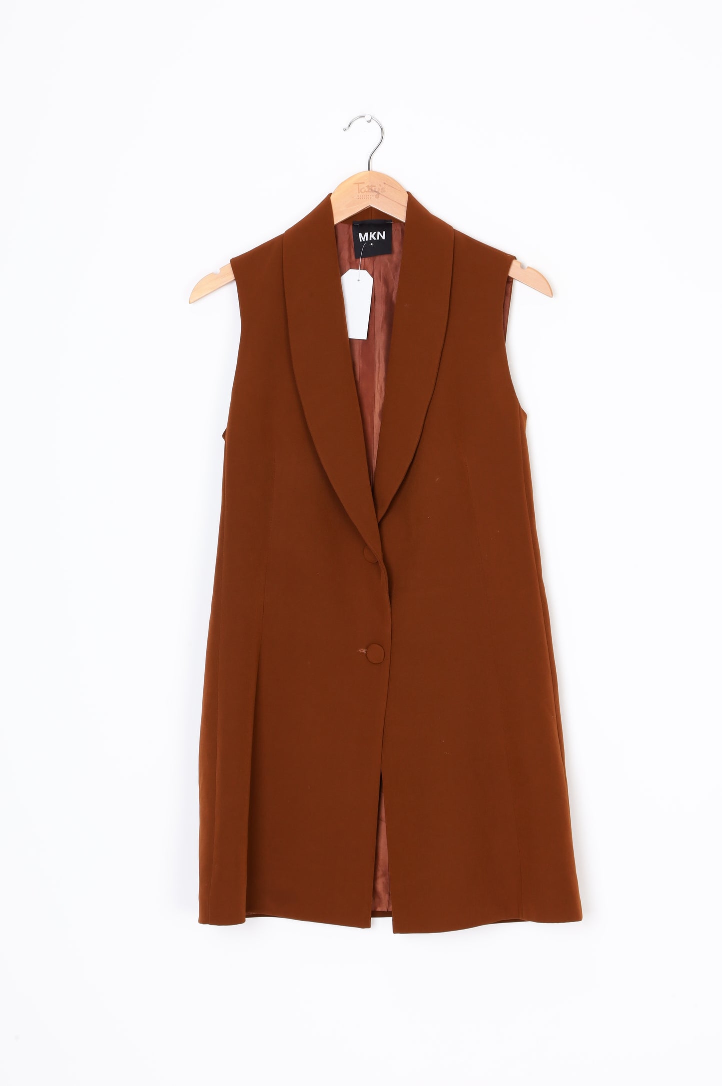 MKN Womens Brown Blazer Size M