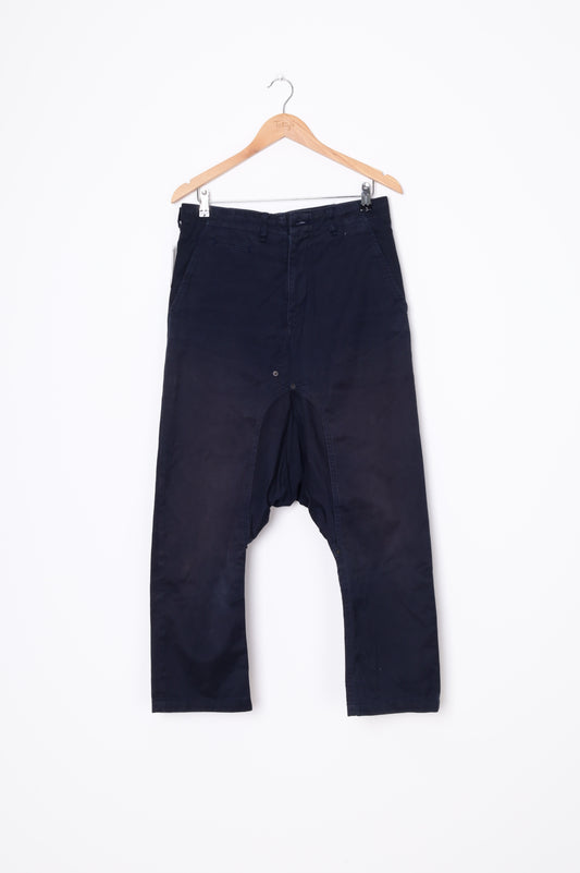 Ganryu Comme Des Garcons Mens Blue Pants Size M