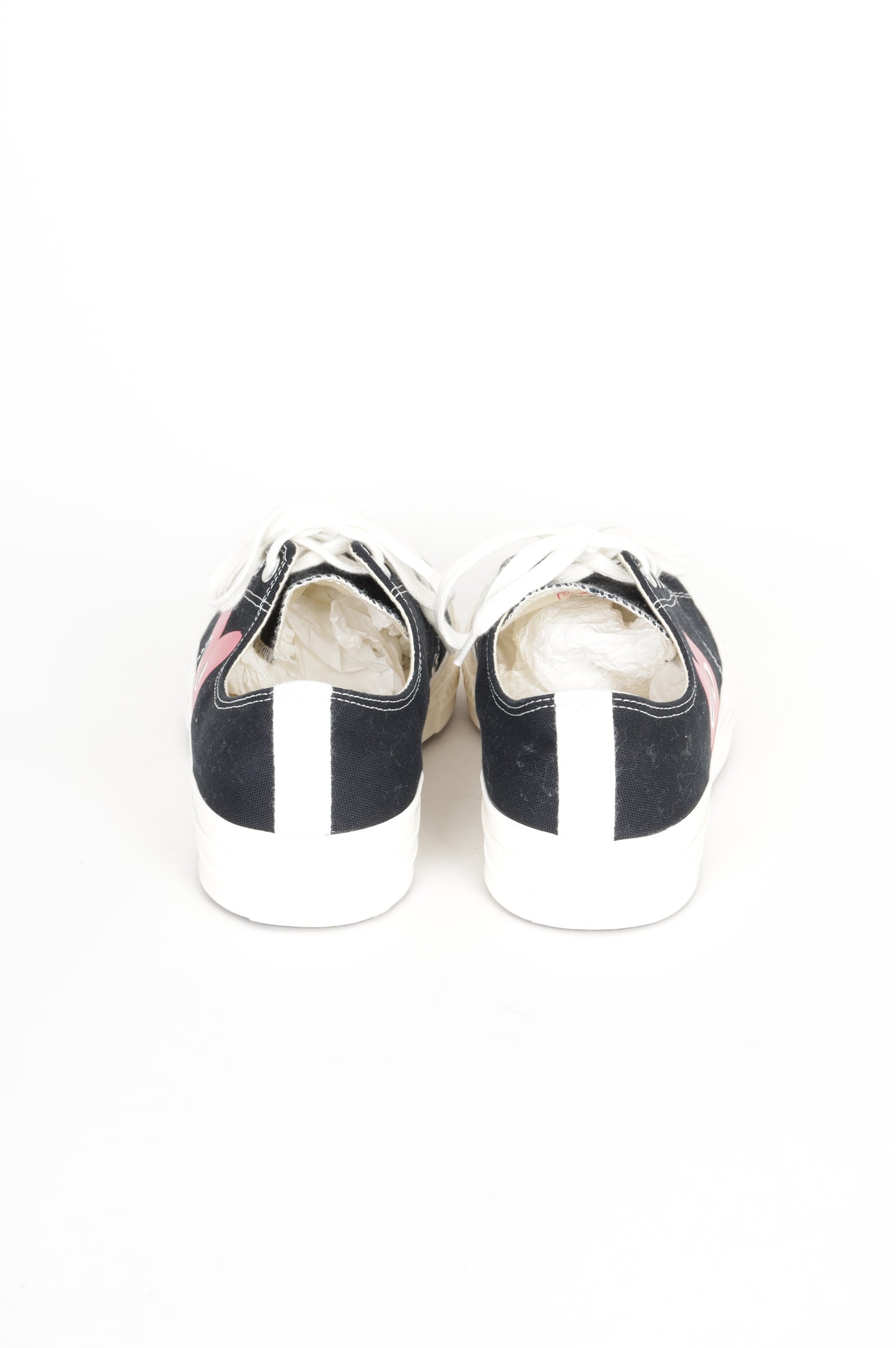 Commes des Garcons PLay X Converse Unisex Black Sneakers Size EU 46.5