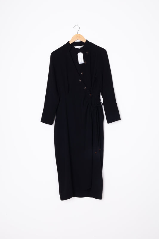 Veronika Maine Womens Black Dress Size 8