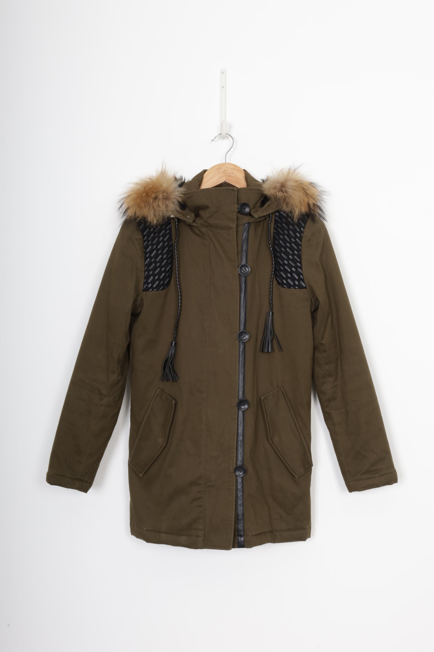 Maje Womens Green Jacket Size 36