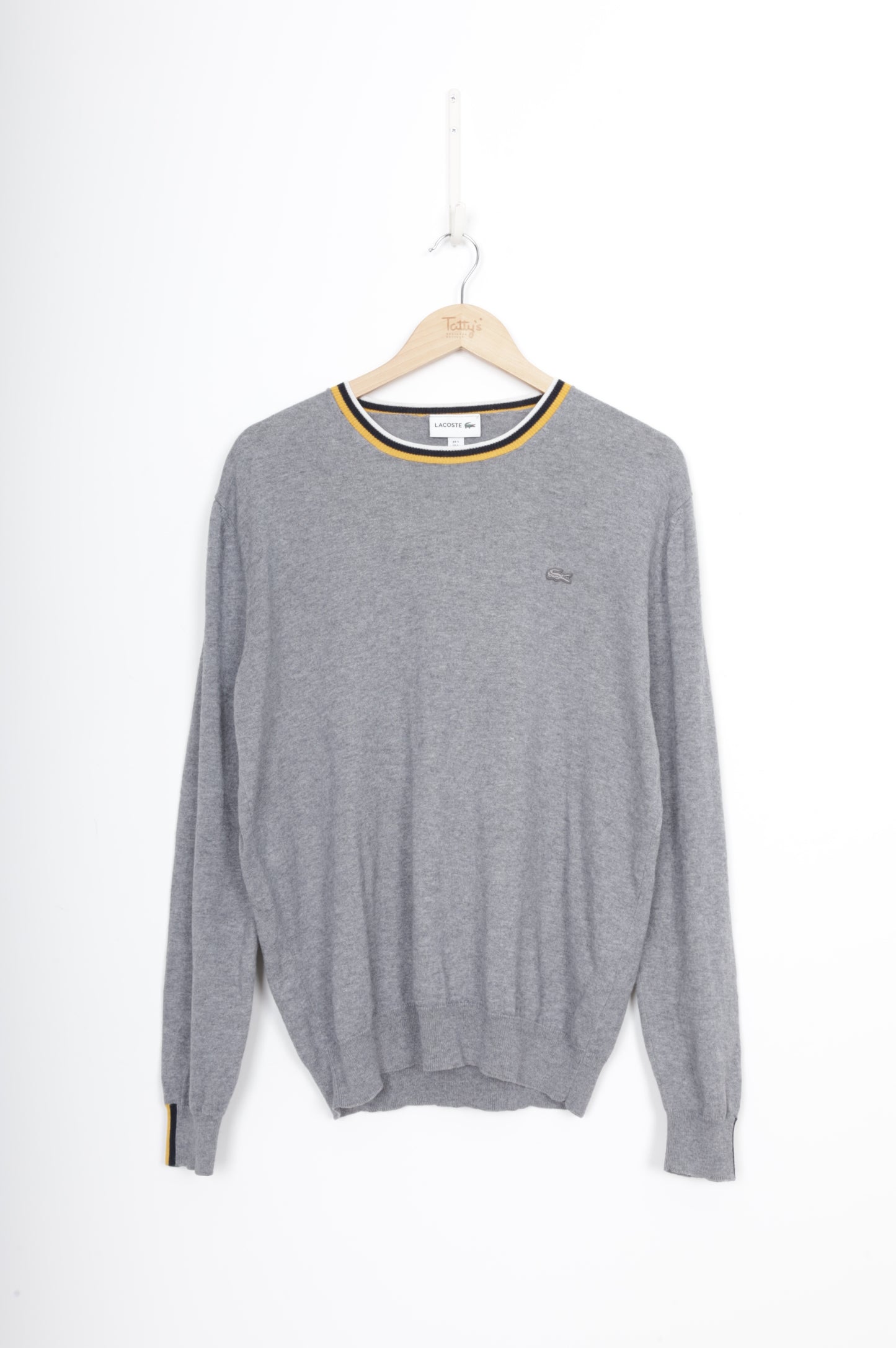 Lacoste Mens Grey Jumper Size L