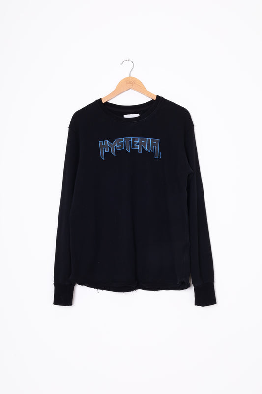 remain Womens Black Sweatshirt Size 12