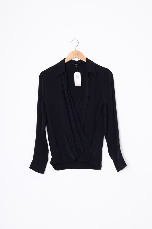 Theory Womens Black Top Size S
