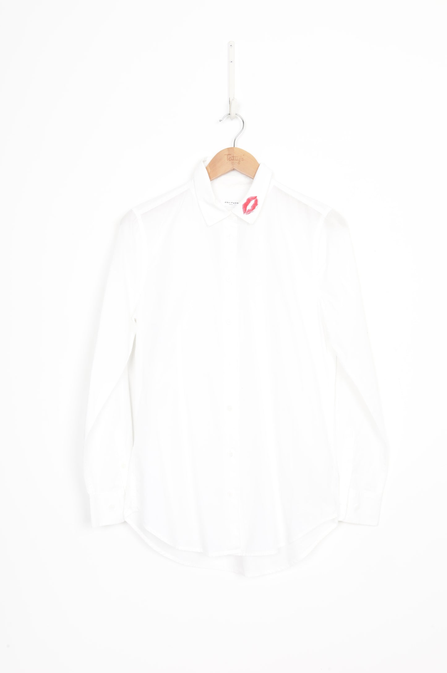 Equipment Femme Womens White Shirt Size M