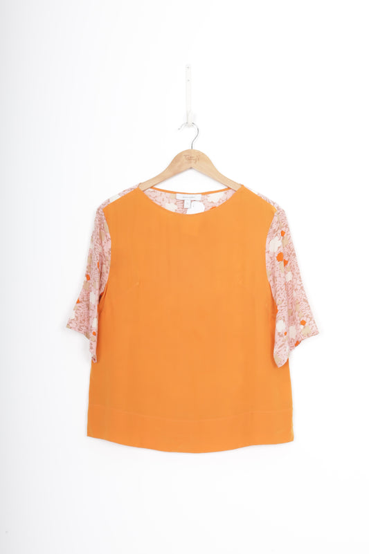 Karen Walker Womens Orange Top Size 6