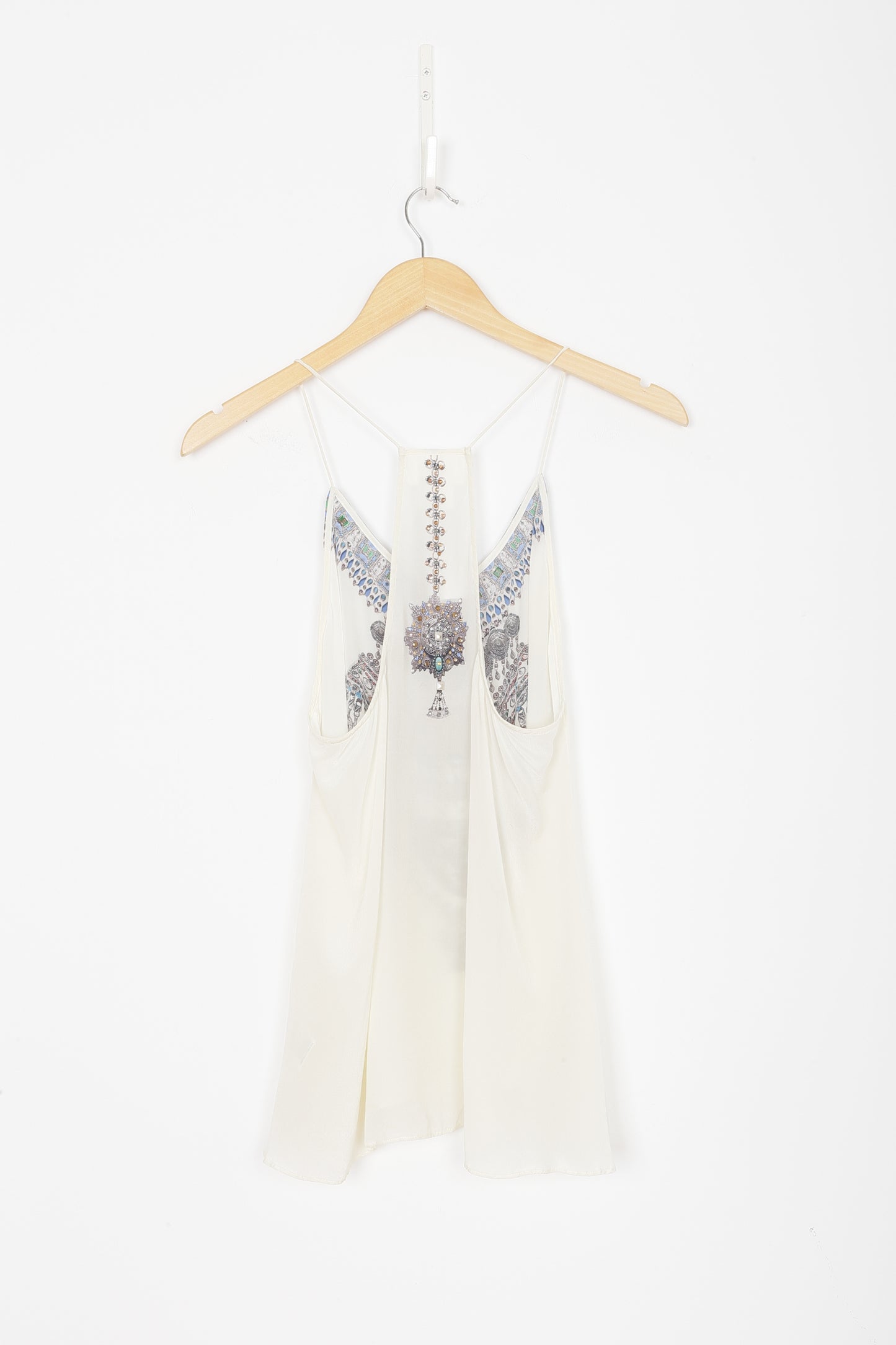 Camilla Womens Cream Top Size S