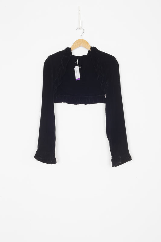 Georgia Alice Womens Black Top Size 8