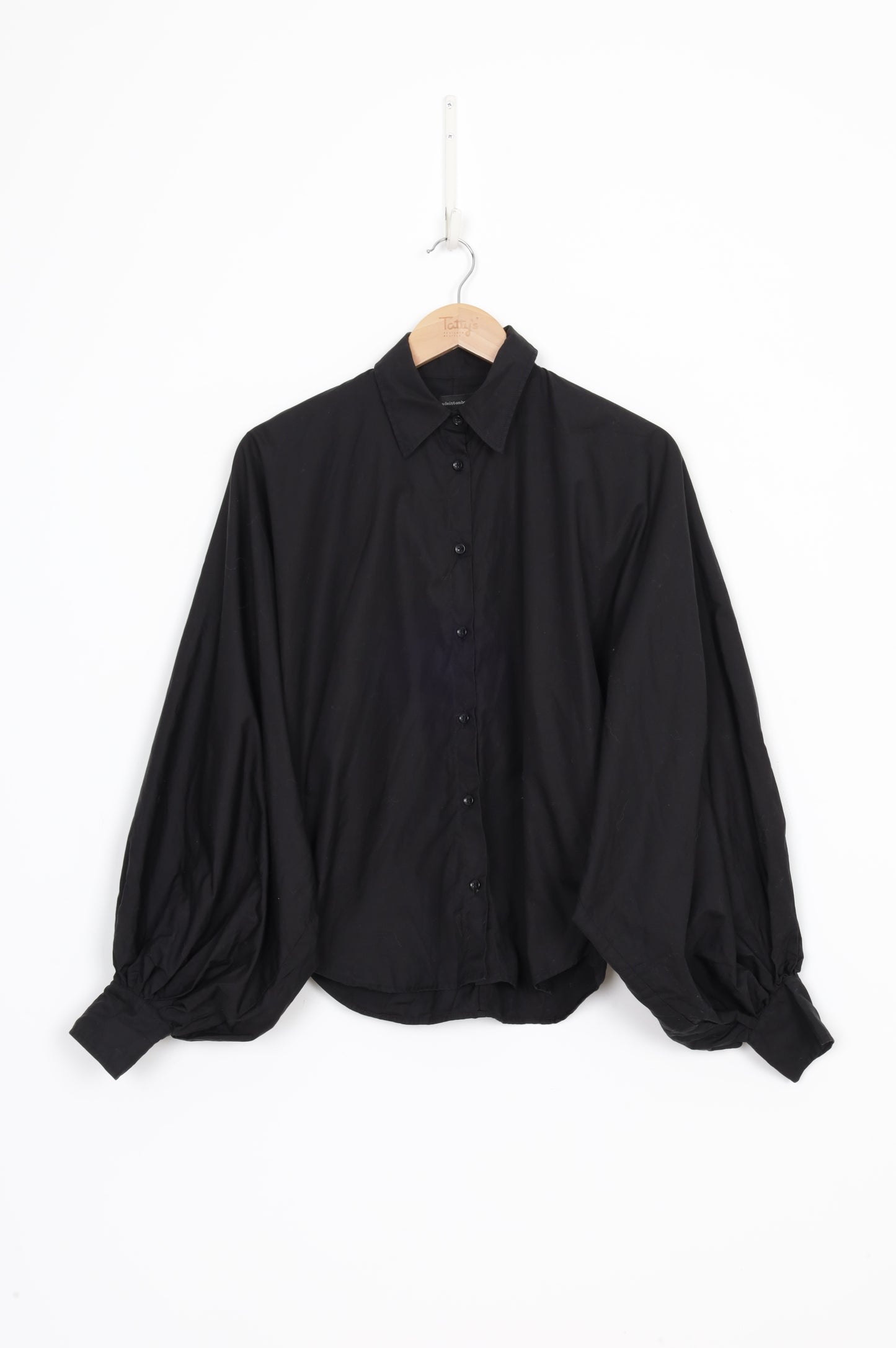 madeintomboy Womens Black Shirt Size XXS