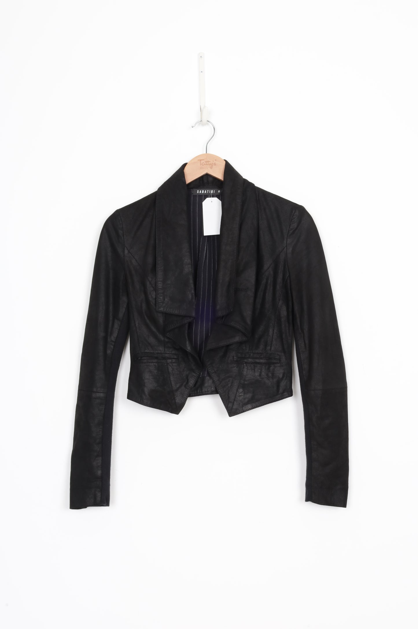 Sabatini Womens Black Jacket Size XS