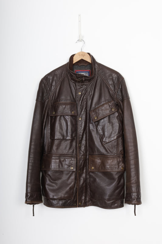 Caxton Mens Brown Coat Size M