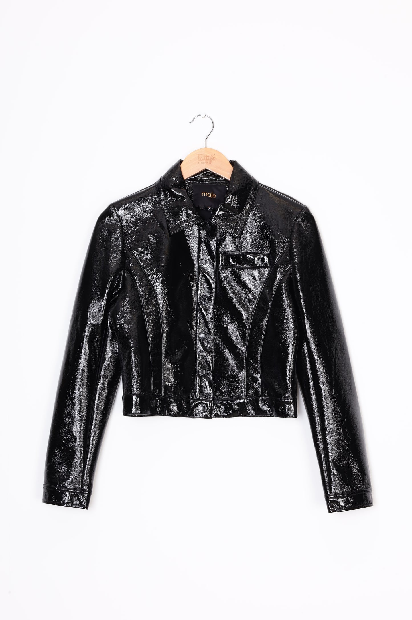 Maje Womens Black Jacket Size EU 36