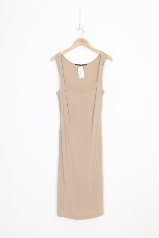 Turet Knuefermann Womens Beige Dress Size S