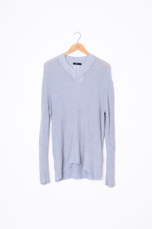 Bassike Womens Blue Jumper Size 1