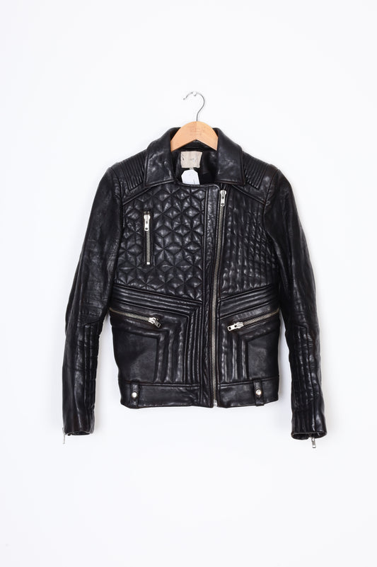 IRO Womens Black Jacket Size 38