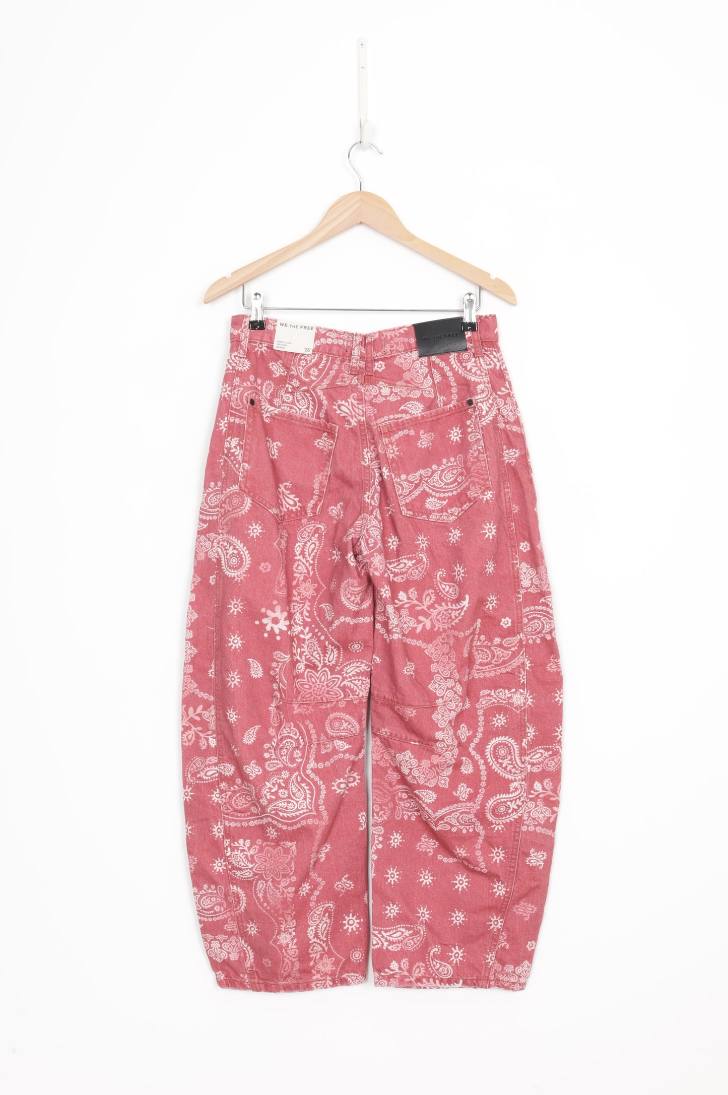 We The Free Womens Red Pants Size W 26