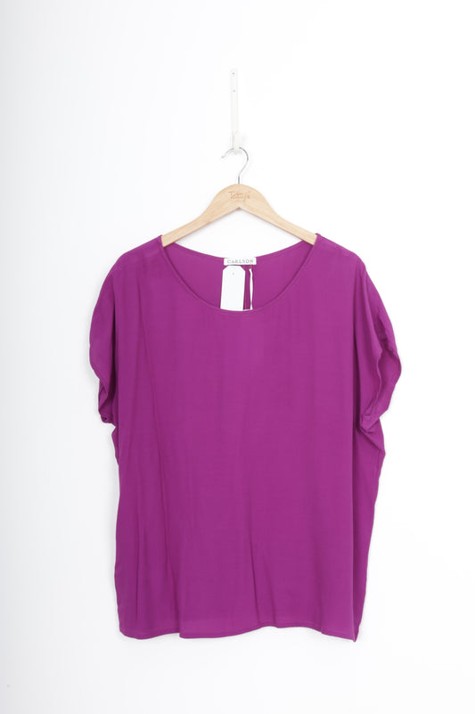 Carlson Womens Purple Top Size 2