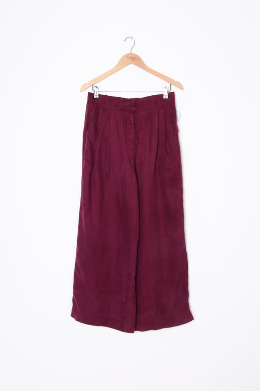 Nude Lucy Womens Purple Pants Size L