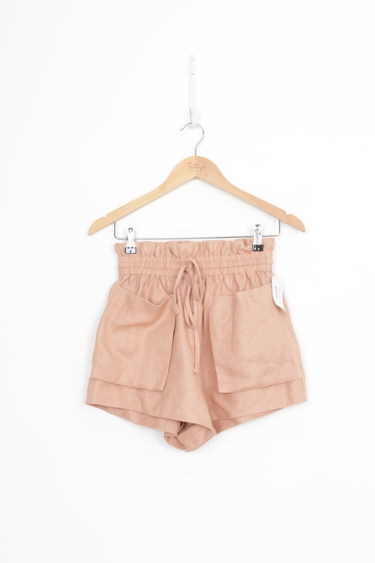 Shona Joy Womens Beige Shorts Size 6