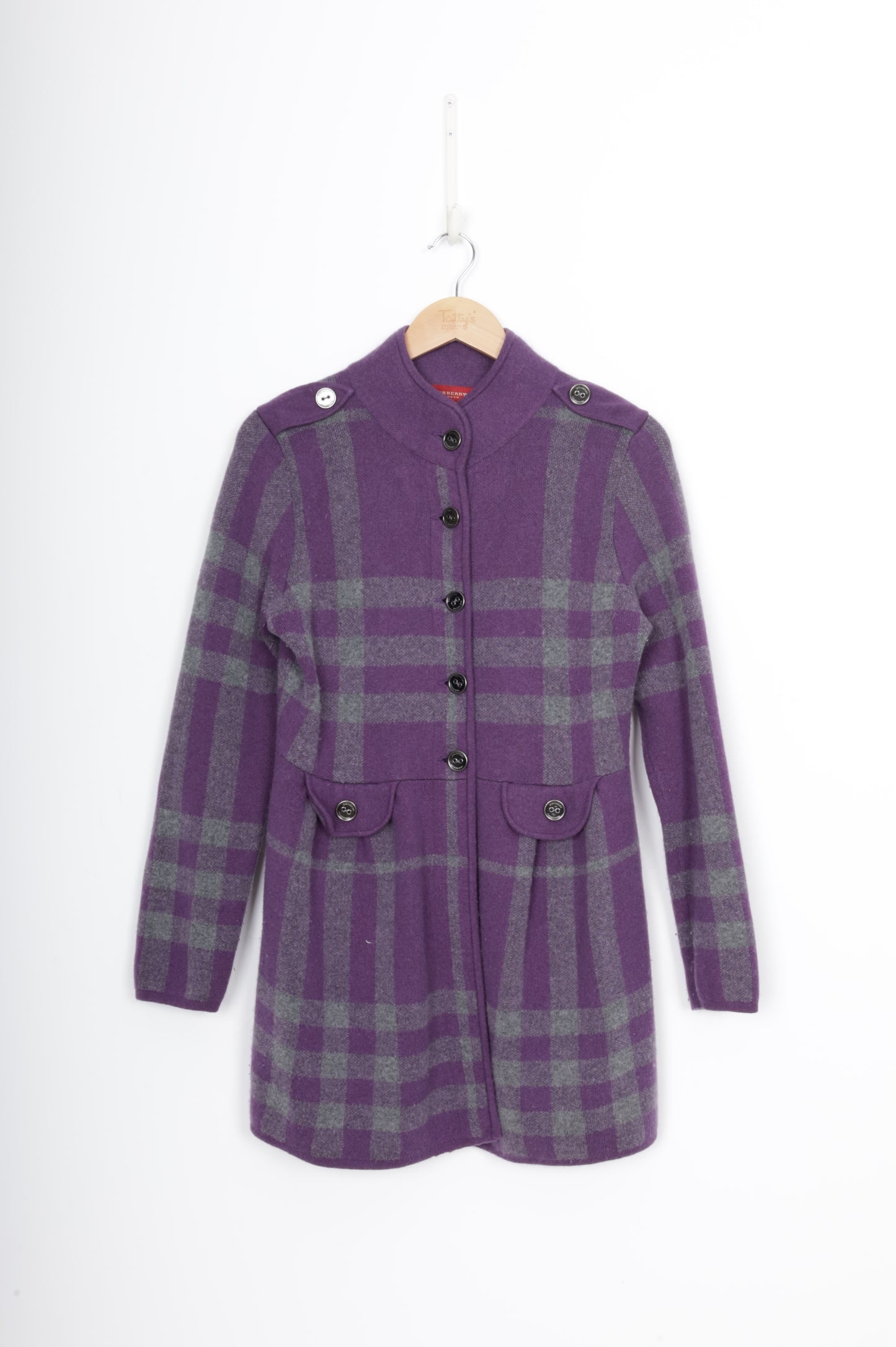 Burberry London Red Label Womens Purple Jacket Size EU 44