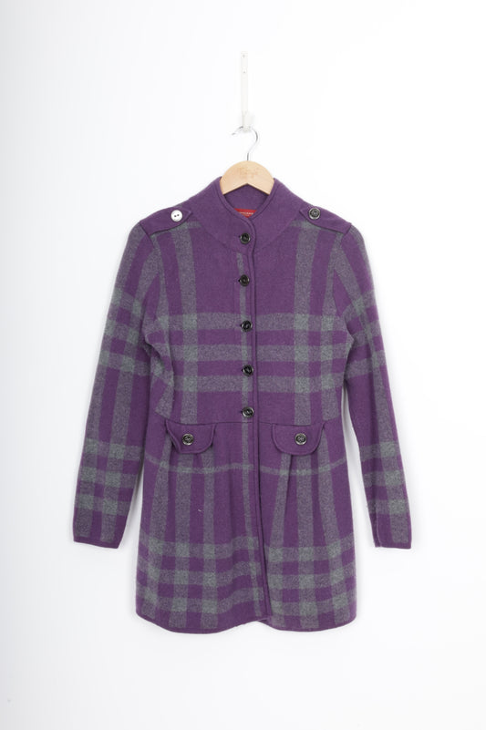 Burberry London Red Label Womens Purple Jacket Size EU 44