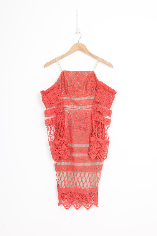 Ministry of Style Womens Orange Dress Size 6