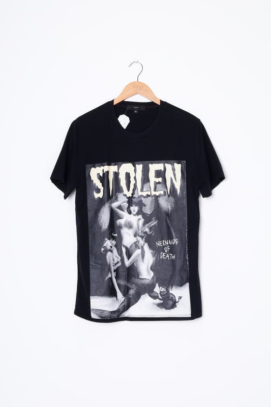 Stolen Mens Black T-shirt Size M