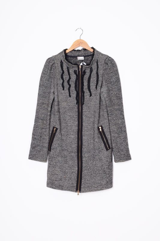 Red Valentino Womens Grey Coat Size S