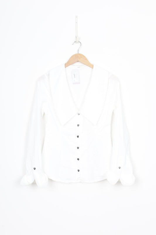 Ruby Womens White Shirt Size 8