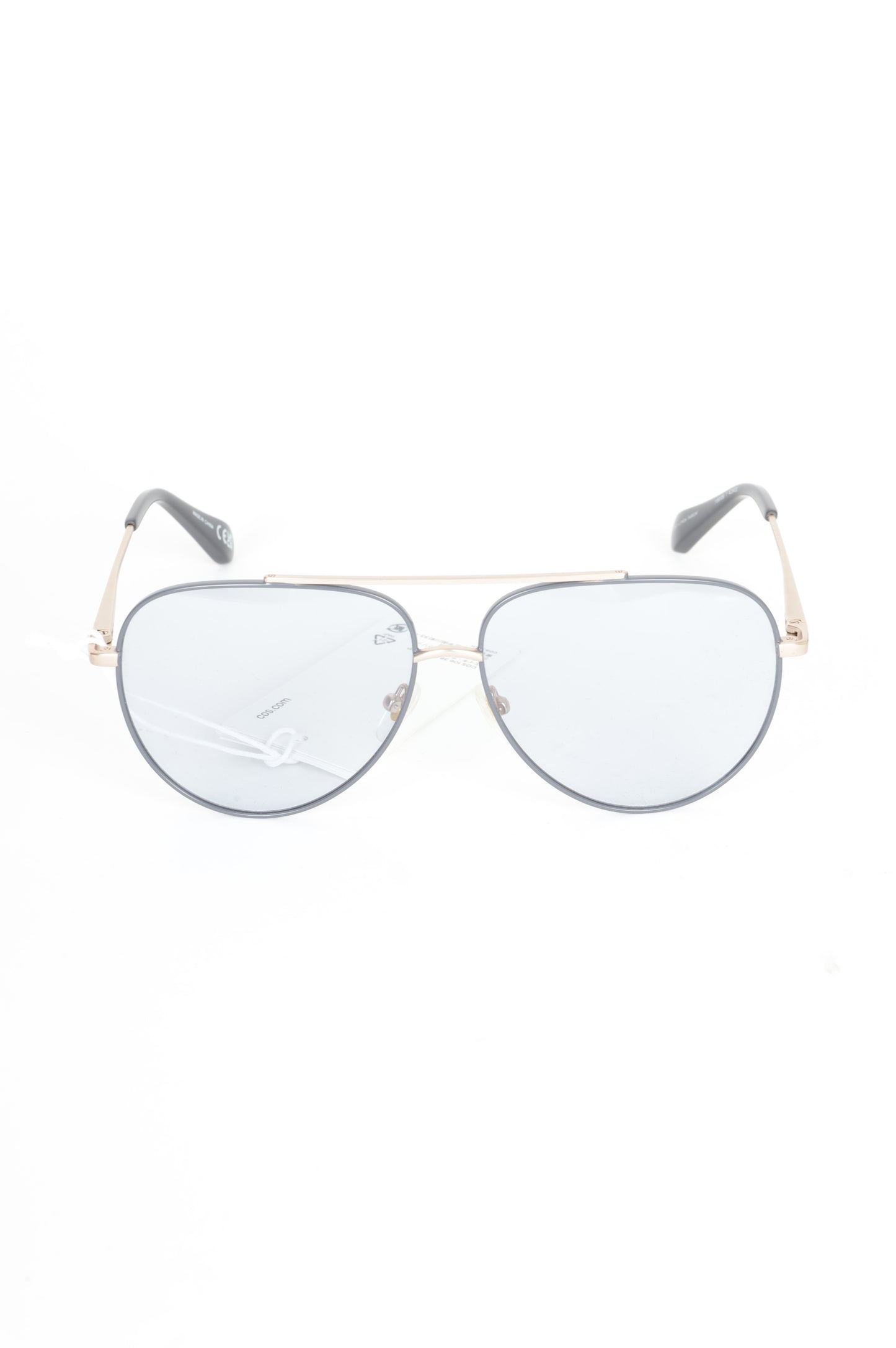 Cos X Linda Farrow Womens Black Sunglasses Size O/S