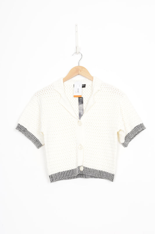 Central Park West Womens Cream Shirt Size S