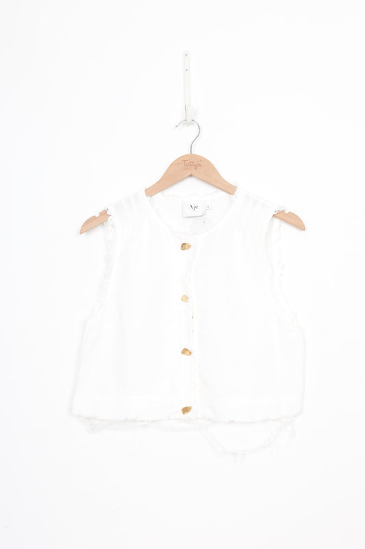 Aje Womens White Top Size 14